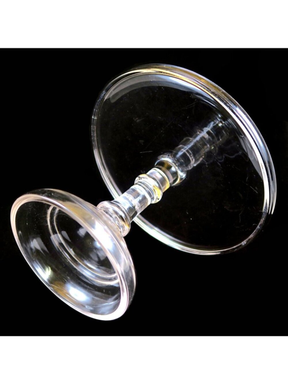EAPG Flint Glass 9" Cake Stand Antique Early 20th Century Serveware - Picture 4 of 4